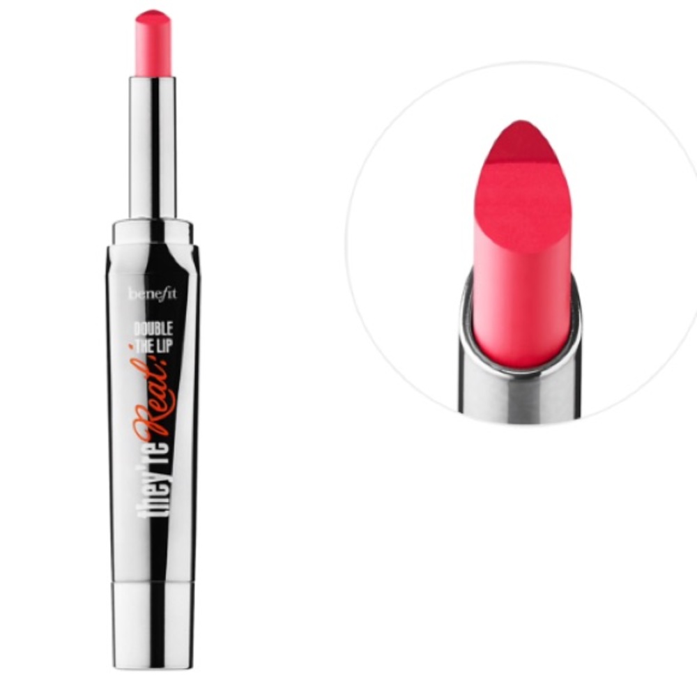 ๐5/32$ BENEFIT double the lip - revved-up red - Picture 1 of 7